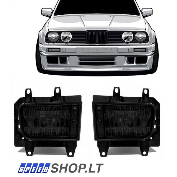 BMW 3 (E30) tamsinti priešrūkiniai žibintai